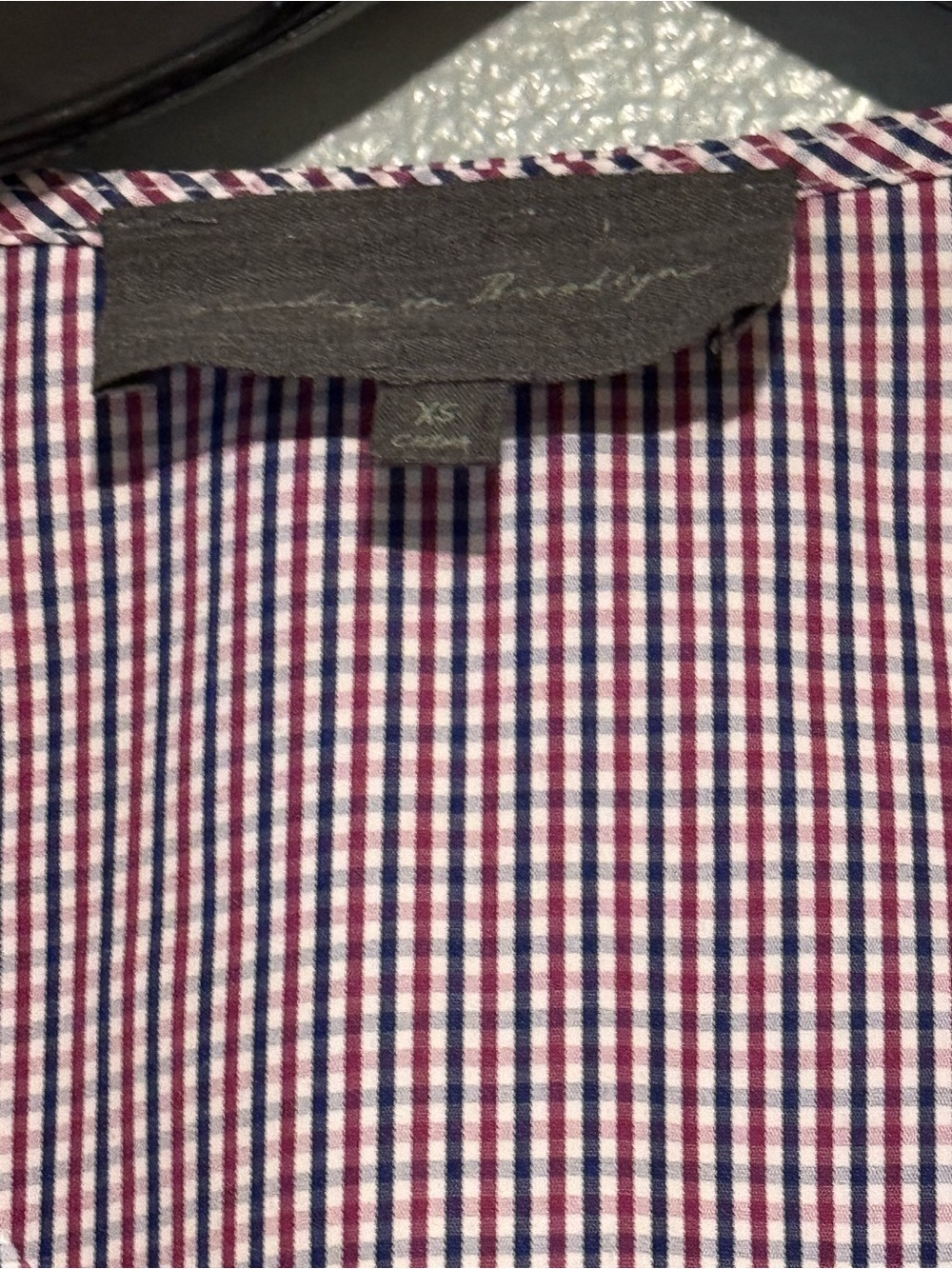 Anthropologie Sunday in brooklyn ruffles sleeve blouse Checked Tie-Waist size XS - Picture 5 of 10